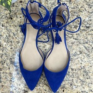 Cobalt blue shoe